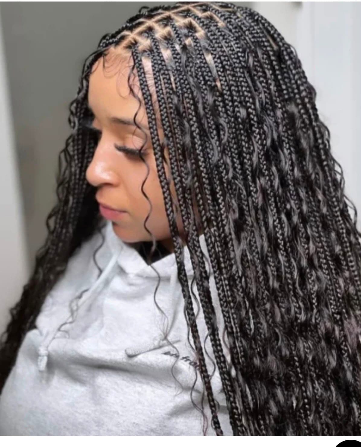 Knotless Braids styled at Braids by Rudy