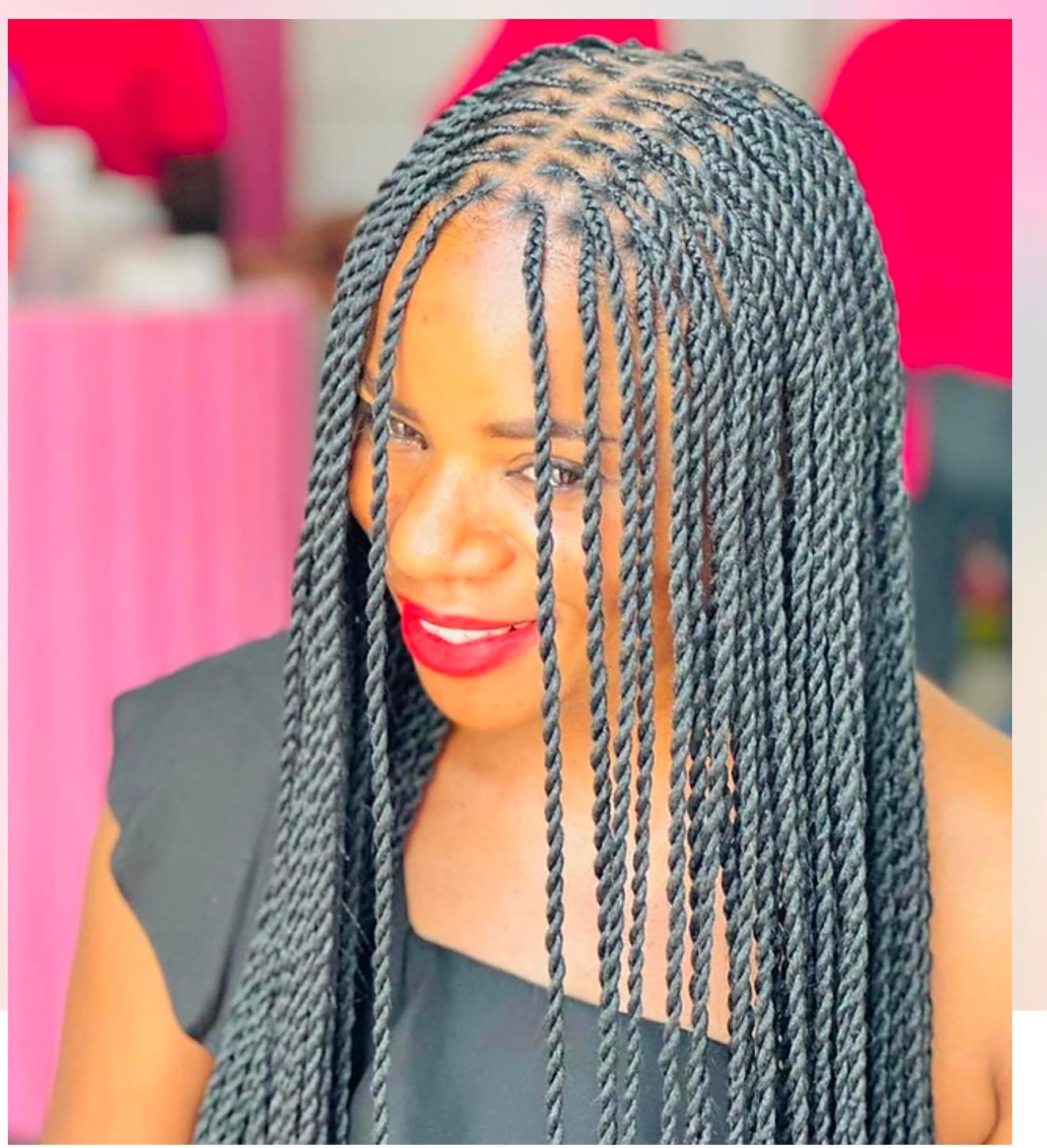 Twists styled at Braids by Rudy